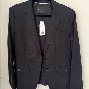 Banana Republic Black Stretch Blazer - Size 14 NWT